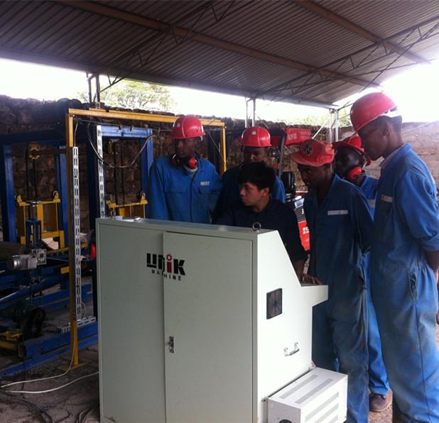 block bricks machine